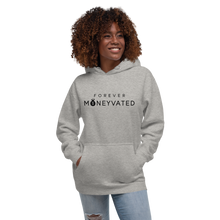 Load image into Gallery viewer, Gray Forever MONEYVATED Unisex Hoodie