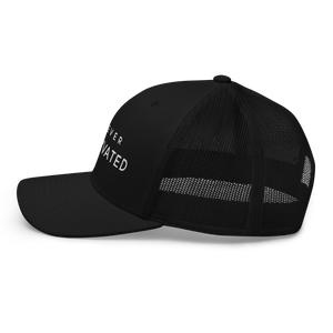 Black/White Forever Moneyvated Trucker Cap (embroridered)