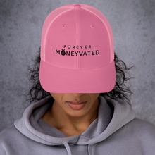 Load image into Gallery viewer, Pink Forever MONEYVATED  Trucker Cap
