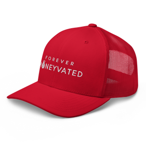 Red Forever Moneyvated Trucker Cap