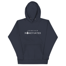 Load image into Gallery viewer, Navy Blue and White Unisex Hoodie
